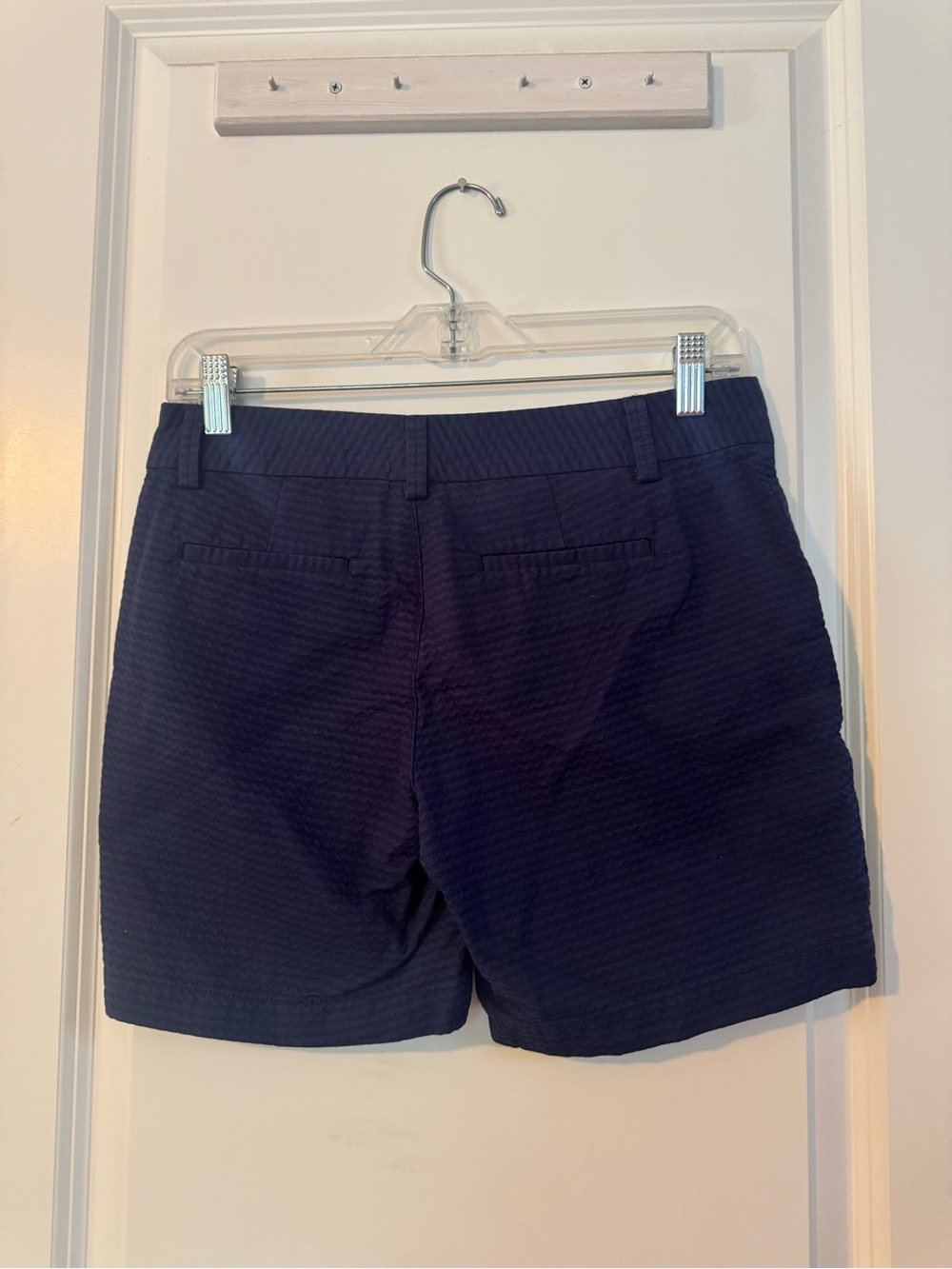 Womens Lilly Pulitzer True Navy Textured bottoms the Jayne Shorts 7in size 0 - Picture 5 of 7